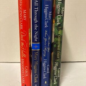 Lot Of 4 Mary Higgins Clark Carol Higgins Clark Christmas Suspense HC DJ Books